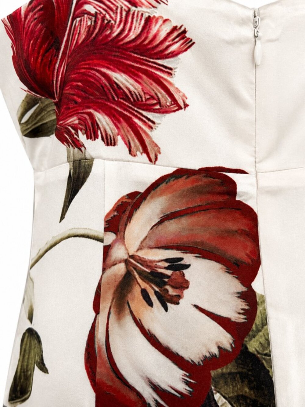 NWT ALICE + OLIVIA JULIETTA FLORAL SATIN SLIP DRESS - Picture 3 of 4